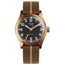 OLD SMITH 90-002 38mm Version Bronze Case Black Dial