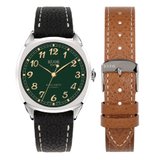 ROYAL SMITH 90-008 Silver Case with Green Dial