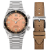 SOMBRERO 90-011, Salmon Pink Linen Textured Dial, 20 BAR Water Resistant SOMBRERO 90-011, Salmon Pink Linen Textured Dial, 20 BAR Water Resistant