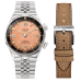 SOMBRERO 90-011, Salmon Pink Linen Textured Dial, 20 BAR Water Resistant SOMBRERO 90-011, Salmon Pink Linen Textured Dial, 20 BAR Water Resistant