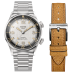 SOMBRERO 90-011, Silver, Linen Textured Dial, 20 BAR Water Resistant